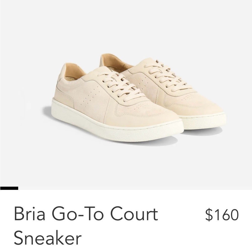 Nicole Bria Go-To-Court Sneaker, NWT, Bone color, size Women’s 9